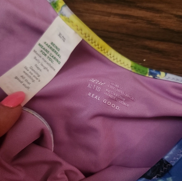 Aerie Floral Bikini Set with Blue and Yellow Accents - Picture 5 of 5